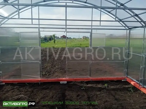 Теплица Ударница Благодатная, ширина 4/5 м, труба 40х20 + 20х20 Теплица Ударница Благодатная, ширина 4/5 м, труба 40х20 + 20х20